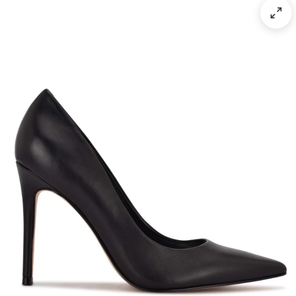 Nine West Fresh Pointy Toe Pumps Black 4iin Heel stilettos size 9W